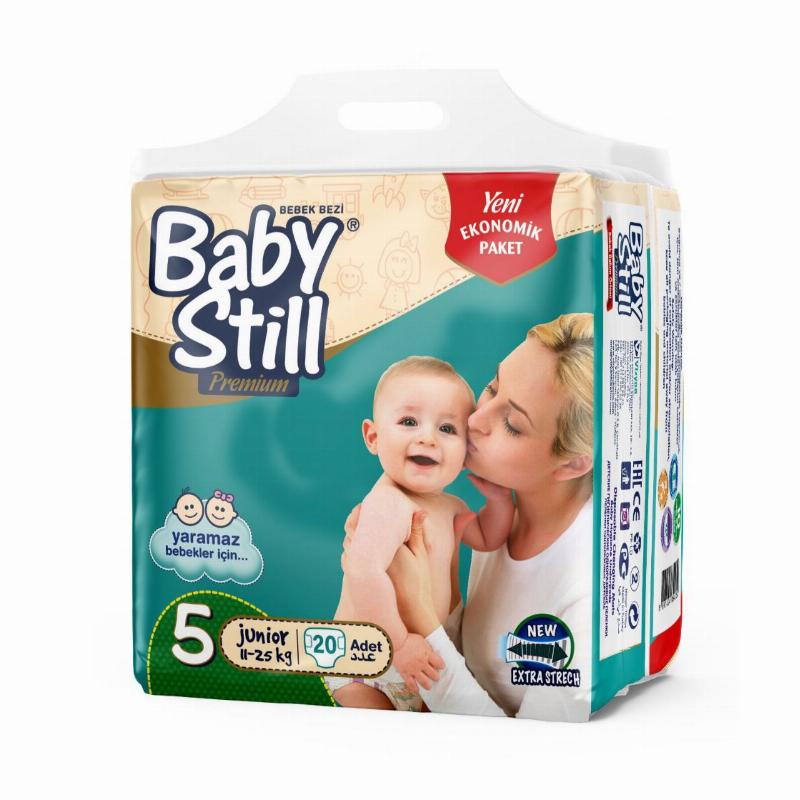 Підгузки дитячі BABY STILL стандартний пакет, розмір 5 (11-25 кг)
